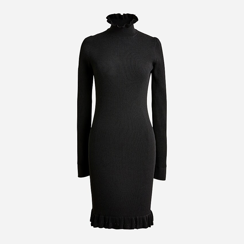 Supersculpt ruffleneck mini sweater-dress | J. Crew US