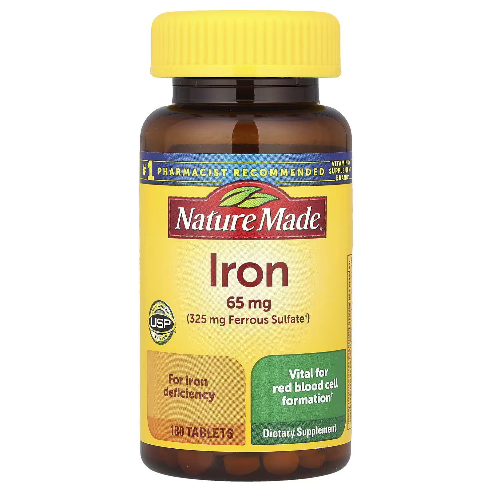 Iron, 65 mg, 180 Tablets | iHerb