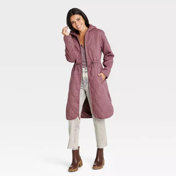 Women's Long Quilted Jacket - Universal Thread™ | Target