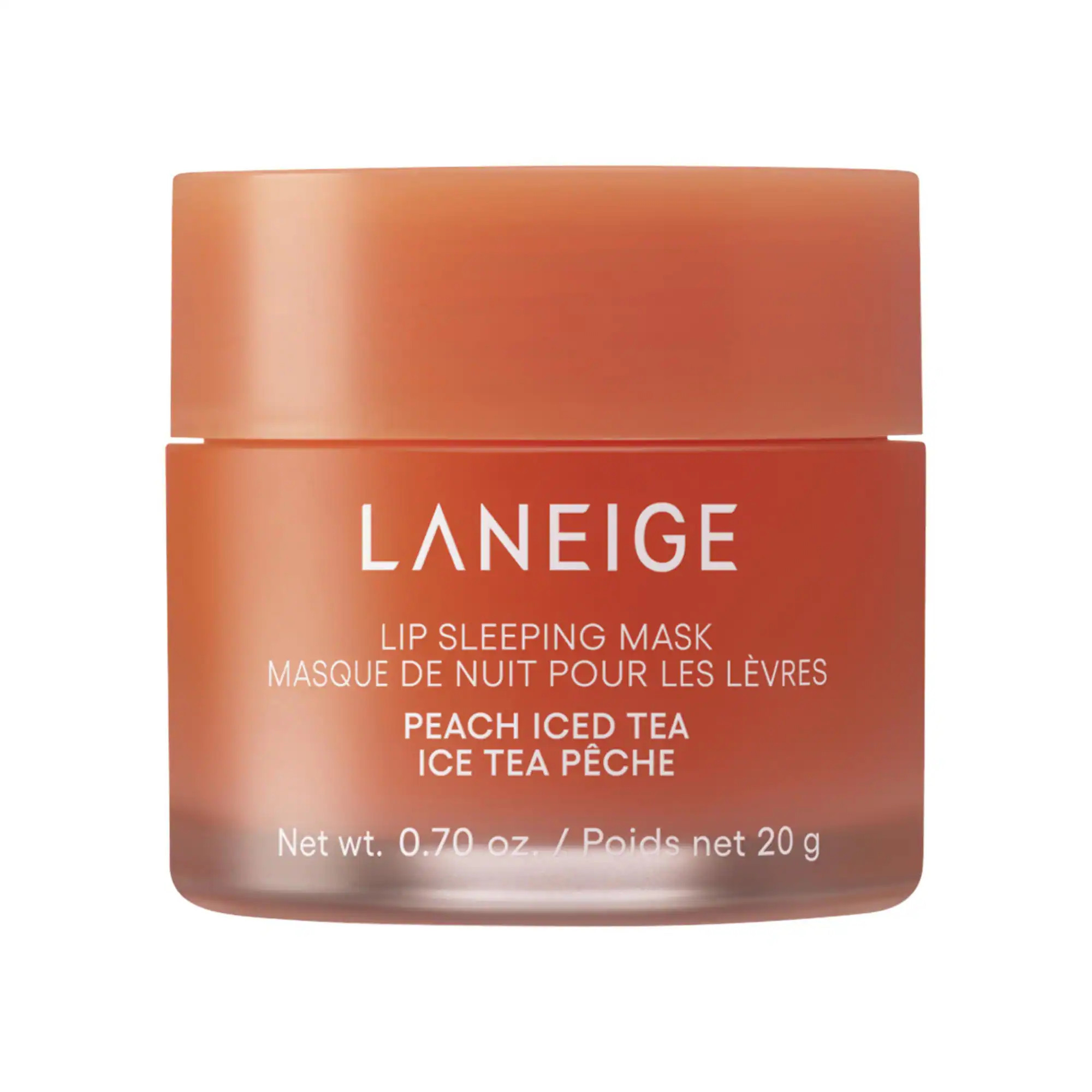 LANEIGE Lip Sleeping Mask - Intense Hydration Lip Treatment with Vitamin C Peach Iced Tea 10 g/0.35 oz | Sephora (US)