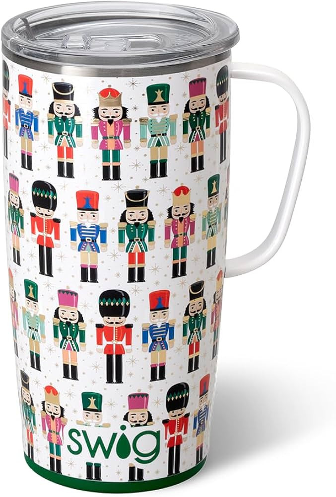 Swig Life 22oz Travel Mug, Insulated Tumbler with Handle and Lid, Travel Coffee Mug, Cup Holder F... | Amazon (US)