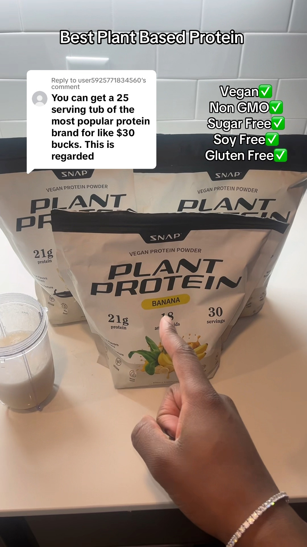 Plant Based Protein 

#LTKFitness #LTKGiftGuide #LTKFindsUnder50