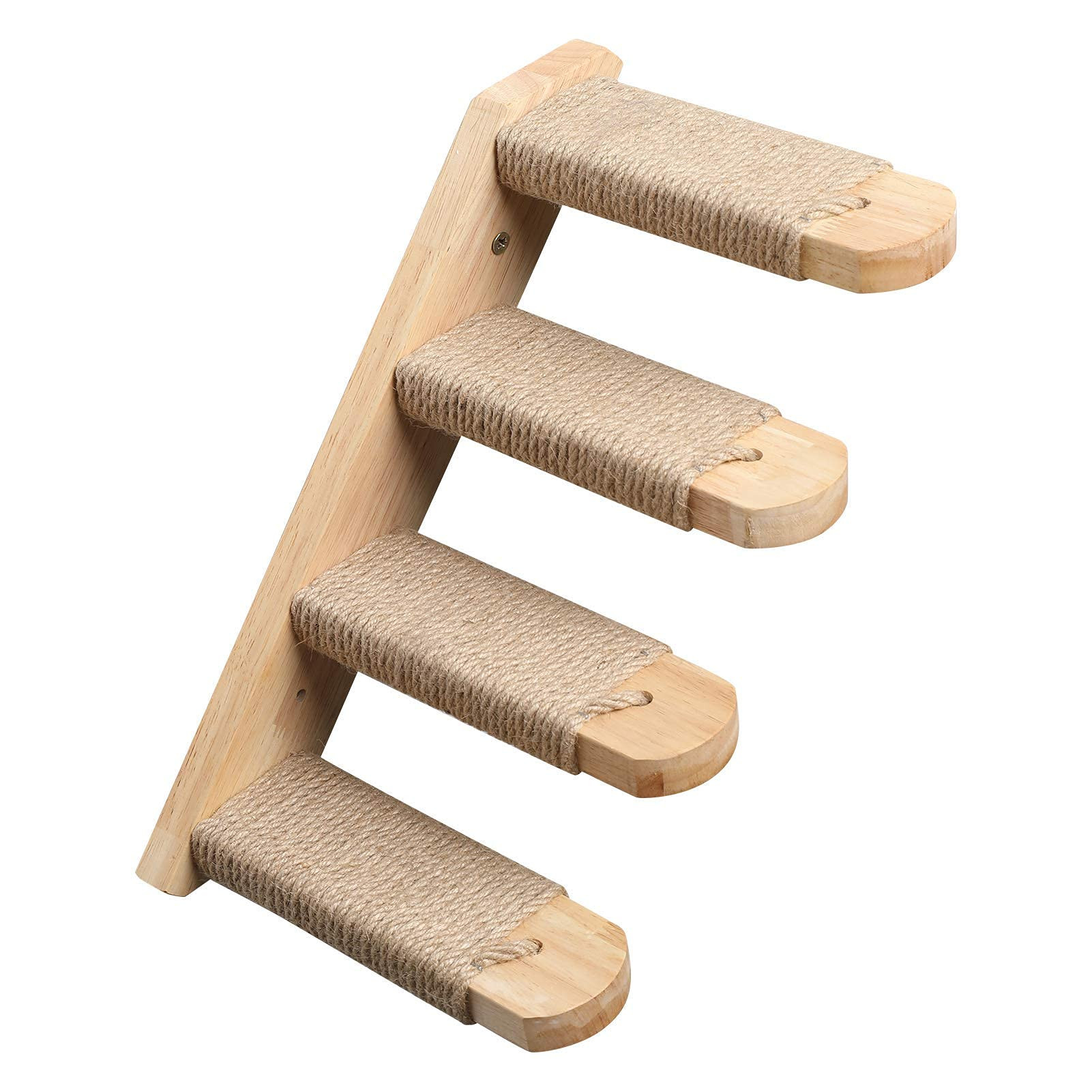 FUKUMARU Cat Climbing Shelf Wall Mounted, Four Step Cat Stairway with Jute Scratching for Kitten ... | Amazon (US)