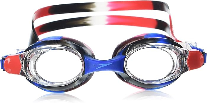 Speedo Unisex-Child Swim Goggles Skoogle Ages 3-8, RED/WHITE/BLUE, One Size | Amazon (US)