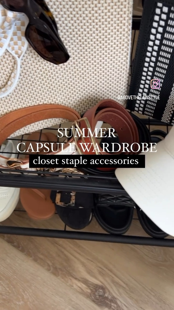 Summer Capsule Wardrobe: Accessories 
•
straw hat, bucket hat, baseball hat, tote bag, straw bag, white purse, black purse, woven purse, handbags, sunglasses, belts 

#LTKSeasonal #LTKstyletip #LTKunder50