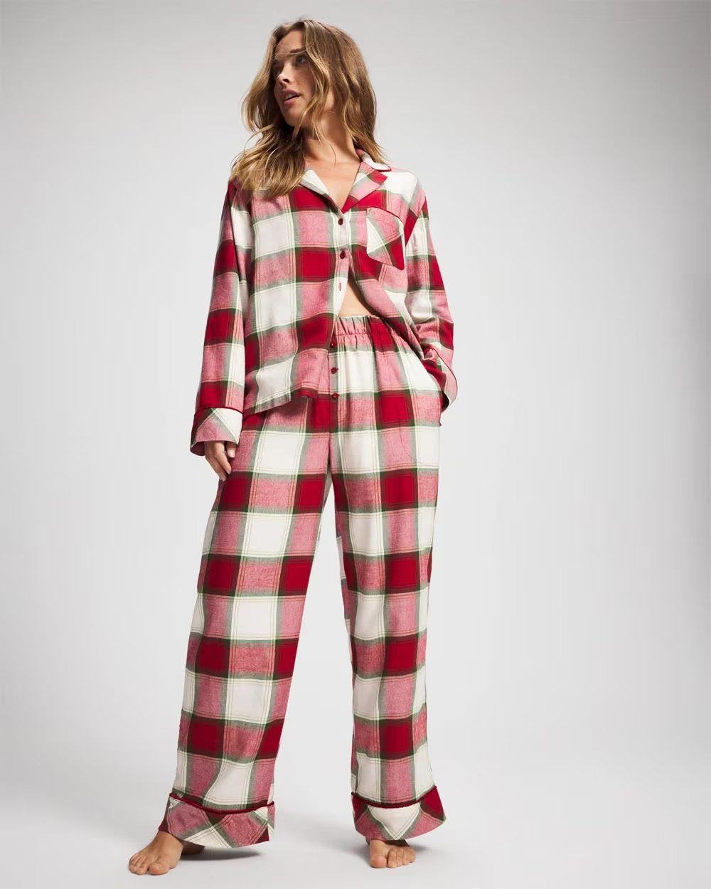Velvet Piped Relaxed Pajama Pant | Soma | SOMA