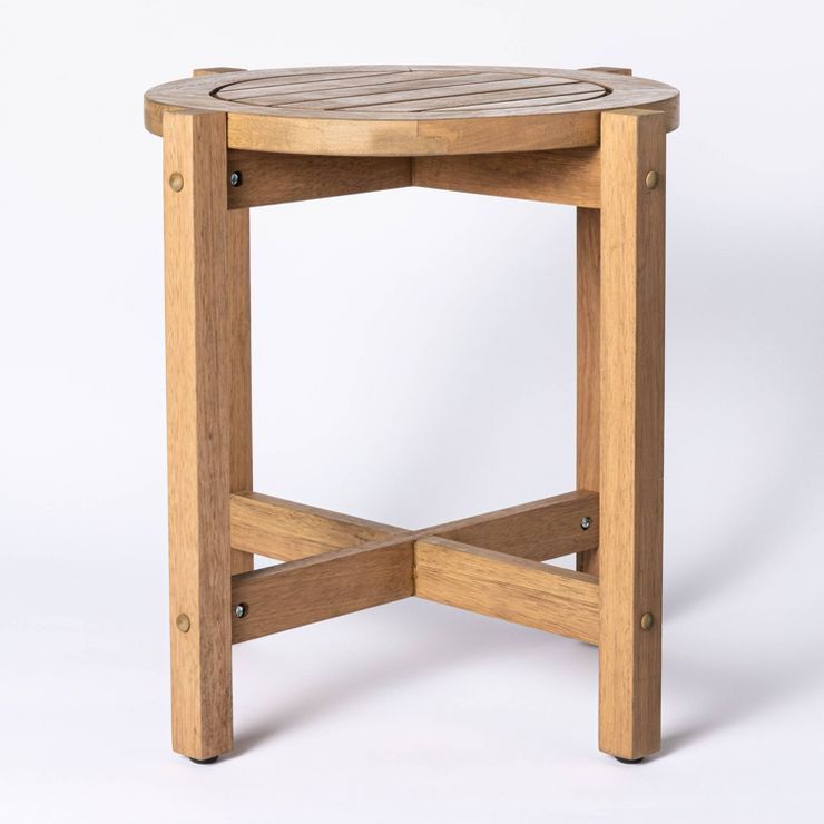 Bluffdale Wood Patio Accent Table - Threshold™ designed with Studio McGee | Target