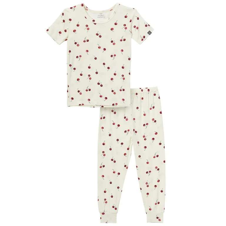Modern Moments by Gerber Toddler Neutral Super Soft Tight Fitting Pajama Set, 2-Piece, Sizes 12 M... | Walmart (US)