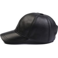 Black Leather Baseball Cap, Hatsquare Woman Hat, Adjustable Man Christmas Gift, Hat | Etsy (US)