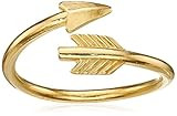 Alex and Ani "Valentine's Day Collection" Love struck Arrow Wrap Gold Plated Ring, Size 5-7 | Amazon (US)