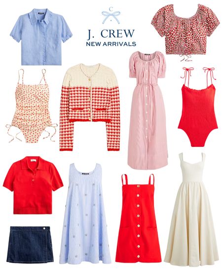 J. Crew new arrivals, red 