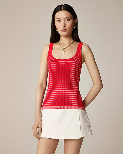 Ribbed tank top in premium ultra-fine cotton | J. Crew US