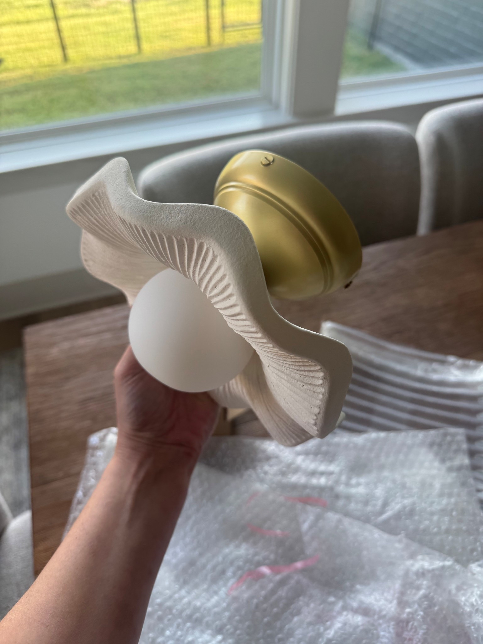 My pantry light just came in from Ireland and it’s adorable! It’s also affordable. I got the satin brass with opal glass! It also goes great with my hardware!

#LTKHome