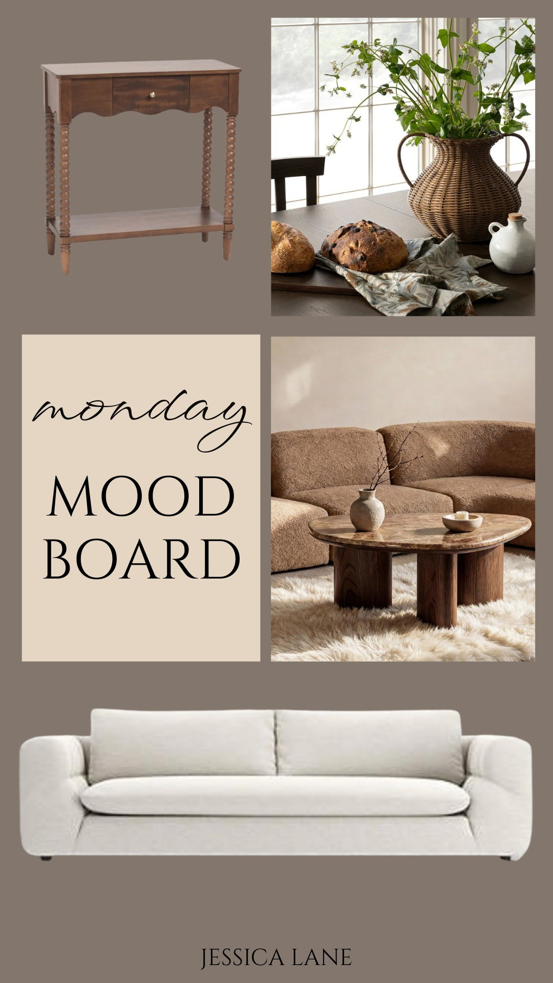 Monday mood board featuring modern organic transitional furnishings and timeless home accents.#interiorinspo #modernorganic #homedecor

#LTKSeasonal #LTKHome
