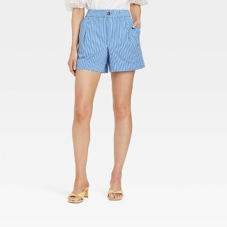 Women's High-Rise Poplin Shorts - A New Day™ | Target