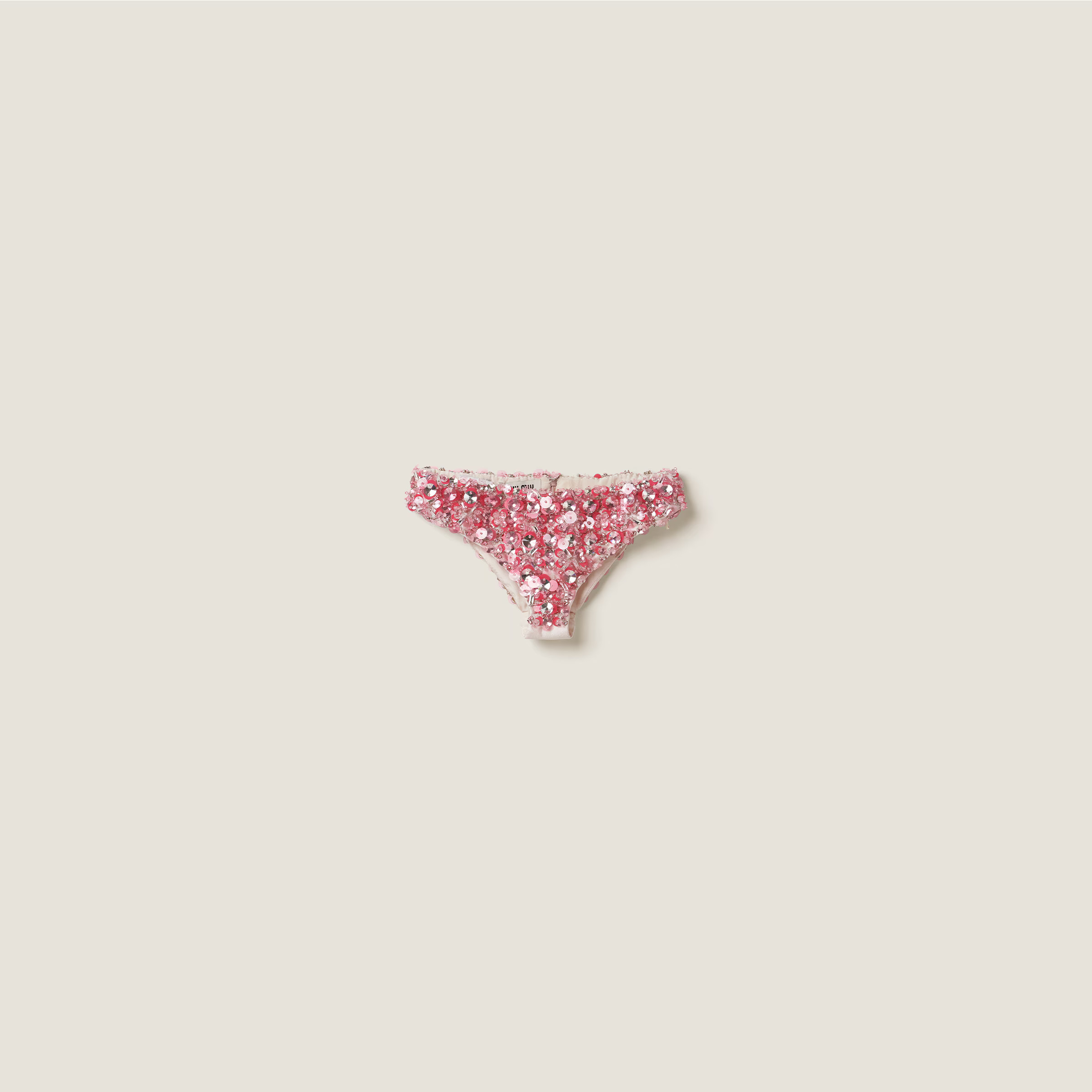 Opal Embroidered Silk And Wool Panties | Miu Miu | Miu Miu US