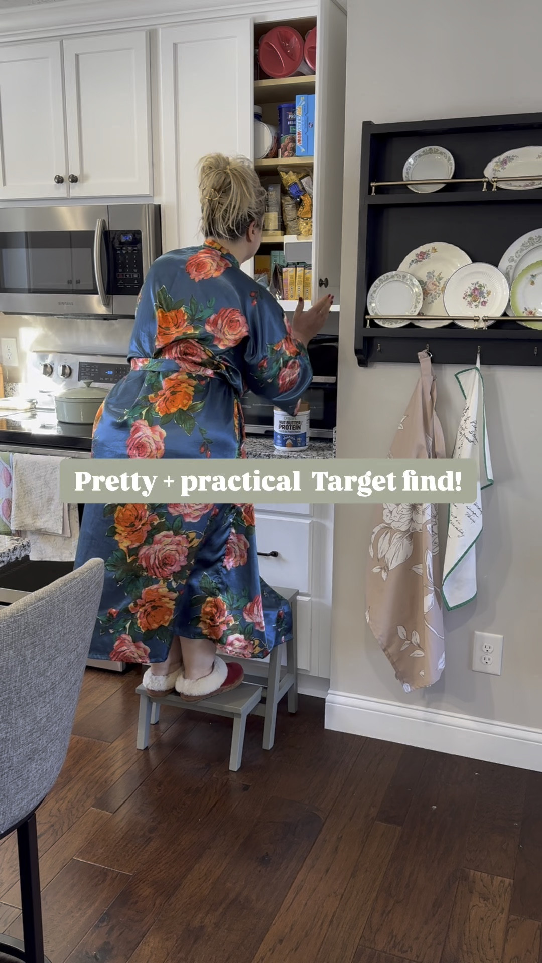 Finally back in stock! This sage green folding step stool is way too pretty to hide in a closet so let’s style it up! I used a thrifted vase & my fav real look faux flowers from Amazon so I can leave it out all the time. PS it’s so sturdy & comes fully assembled! 

#LTKFindsUnder50 #LTKStyleTip #LTKHome