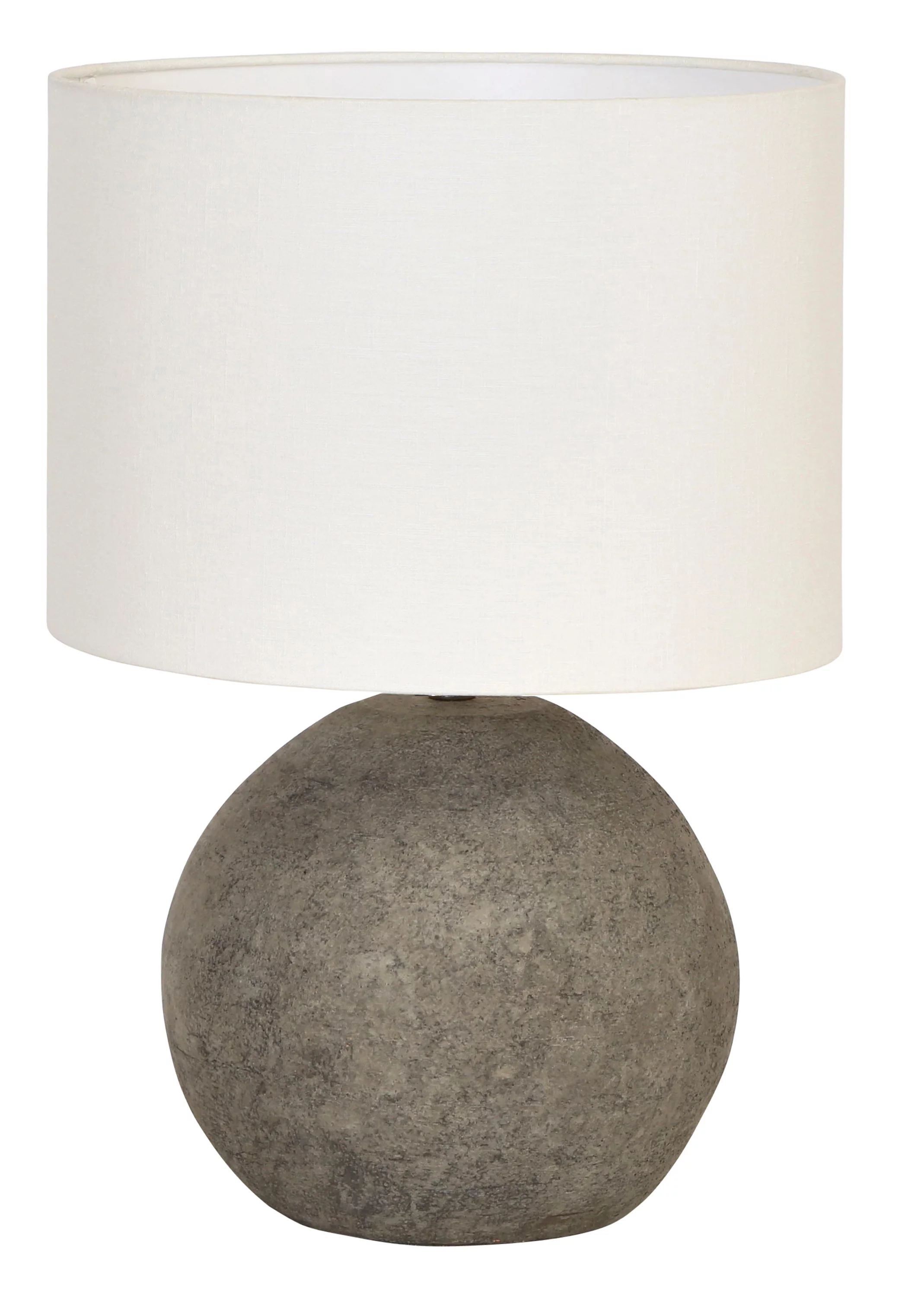 Creative Co-Op Terracotta Table Lamp with Canvas Shade & Distressed Finish | Walmart (US)