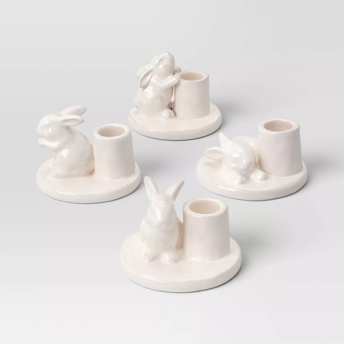 4pk Bunny Taper Holders - Threshold™ | Target