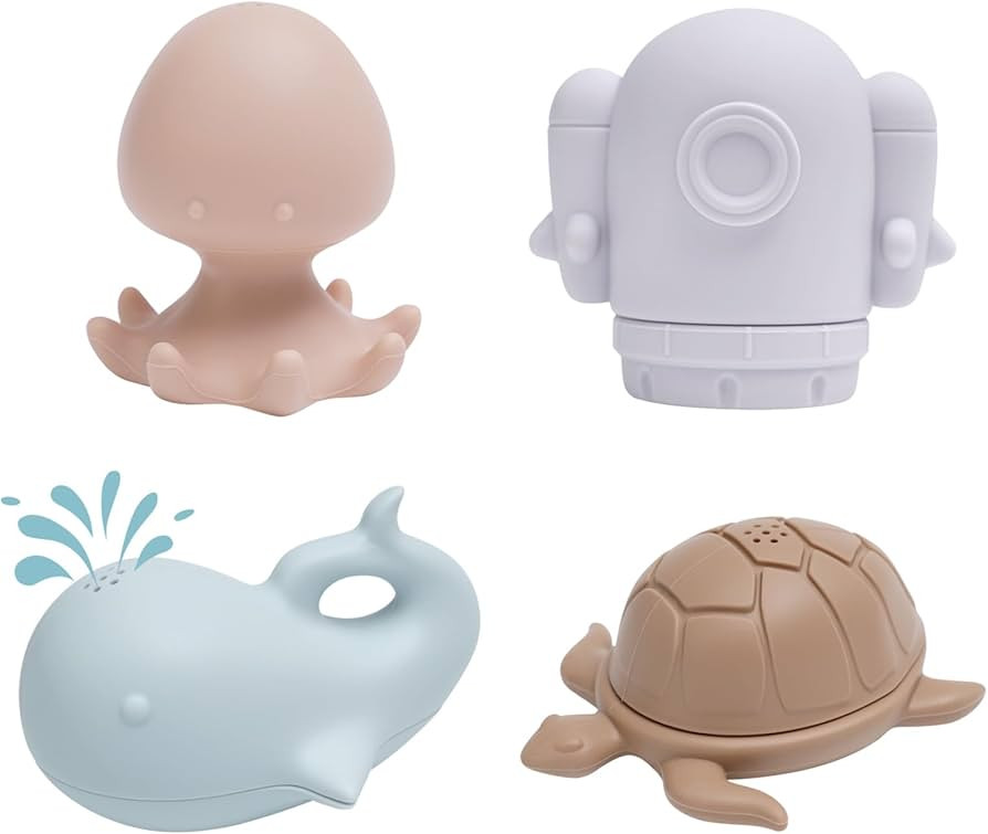 haakaa Ocean Squirter Baby Bath Toy- Mold Free Food Grade Silicone Bathtub Squirt Toys for Toddle... | Amazon (US)