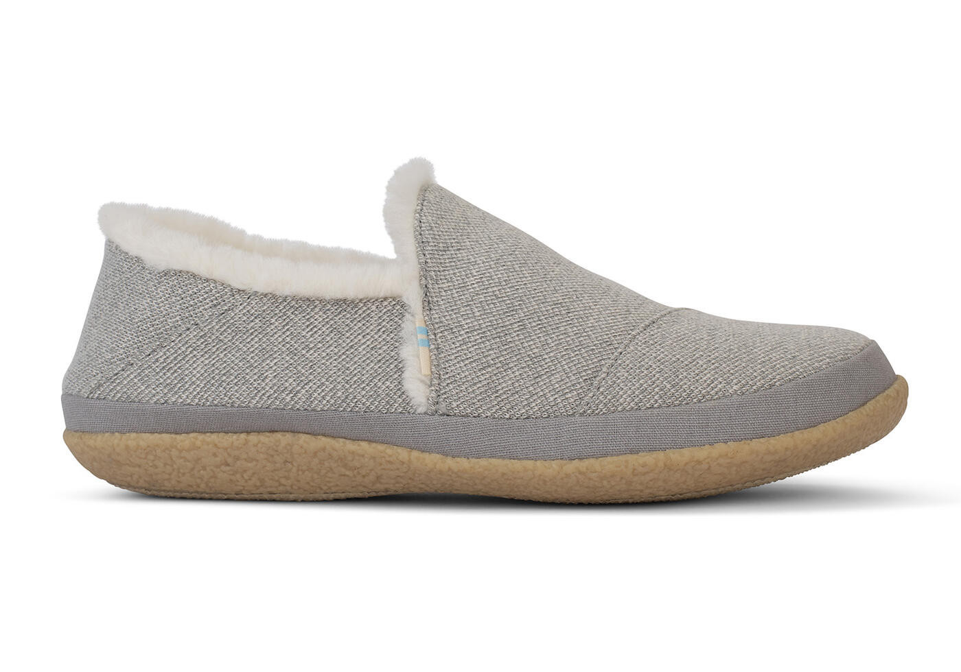 Grey Faux Fur India Slipper | TOMS (US)