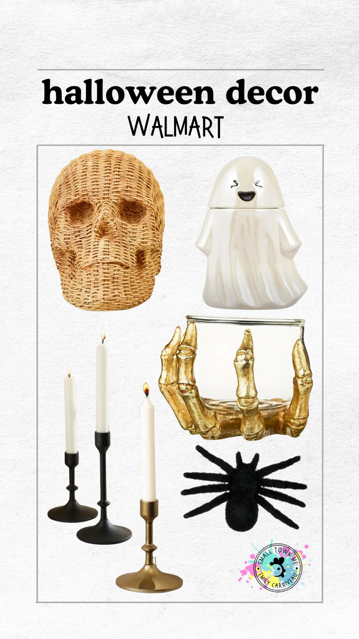 Fall decorations are in full effect! Loving this wicker skull head & cute ghost cookie jar. These Walmart finds are so good & would look great anywhere around your home.

#LTKHome #LTKStyleTip #LTKFallSale