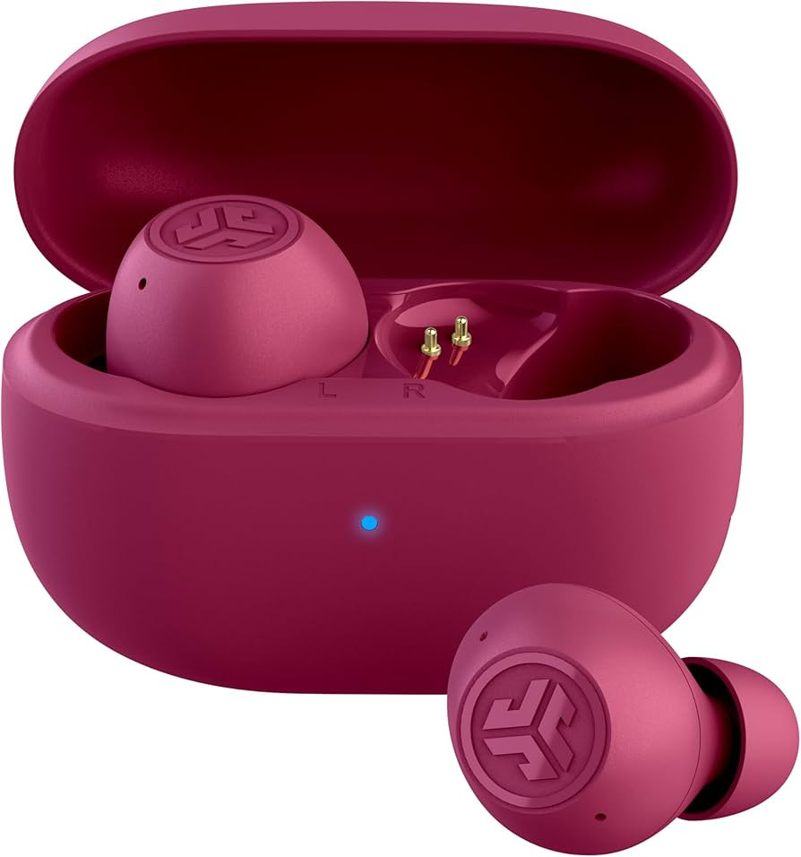JLab Go Pop ANC True Wireless Earbuds & Charging Case, Fuchsia, Active Noise Cancelling, 10mm Dri... | Amazon (US)