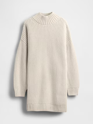 Oversized Turtleneck Mini Sweater Dress | Gap (CA)