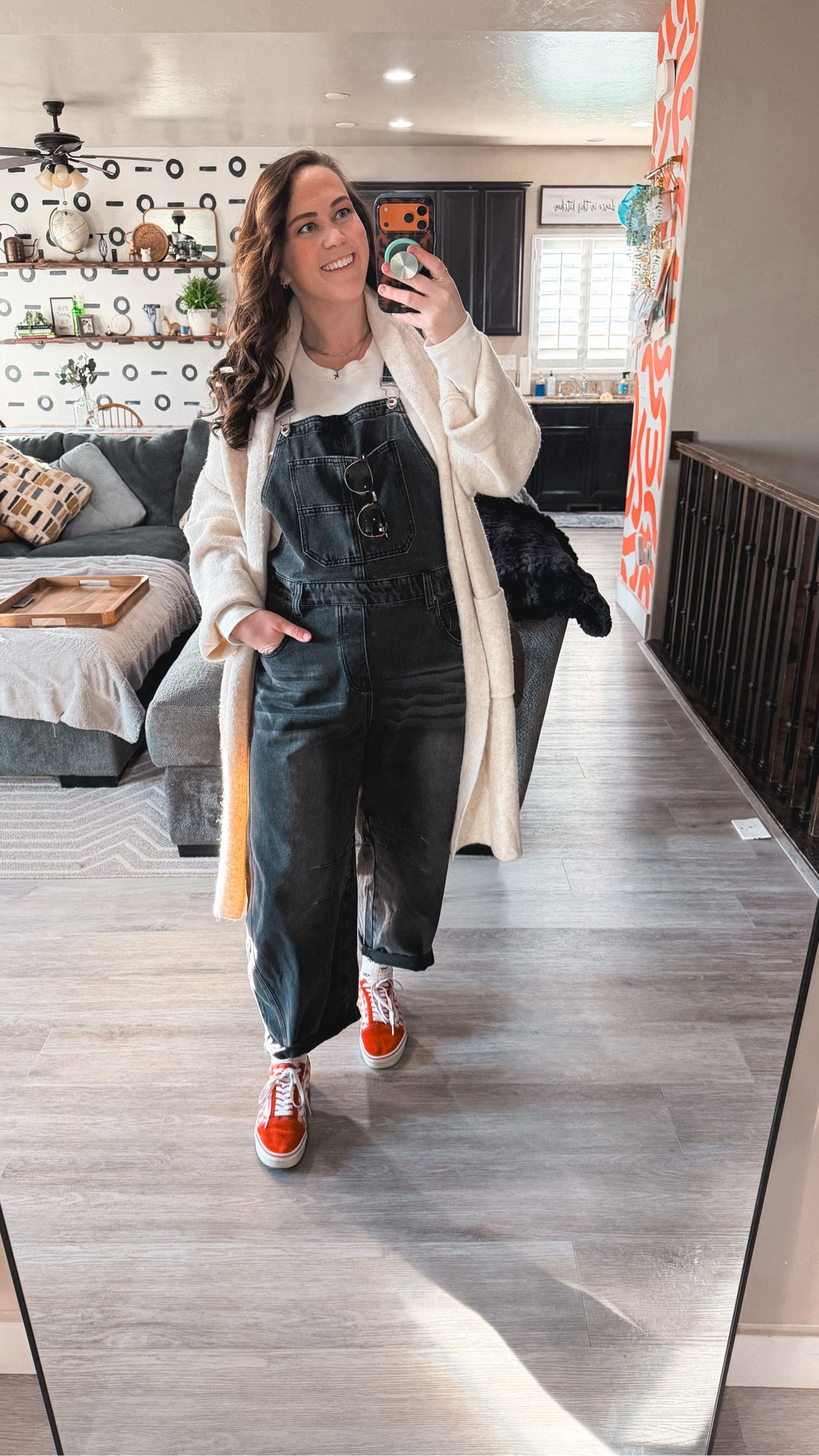 Because not everyone is wearing lace and heels on a Tuesday 💁🏻‍♀️
Day 1 of realistic Valentine’s Day looks you’d actually wear… comfy, cute, and real life approved. 

Bra 38DD
Undies XXL
Shirt XL
Overalls XXL
Cardigan XL

#midsizestyle #workingmomstyle #MidsizeFashion #valentinesdayoutfits #workoutfit

#LTKMidsize #LTKWorkwear #LTKValentine