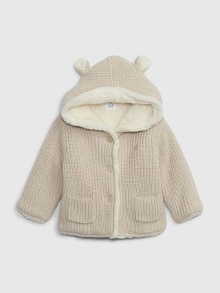 Baby Sherpa Sweater Hoodie | Gap (US)