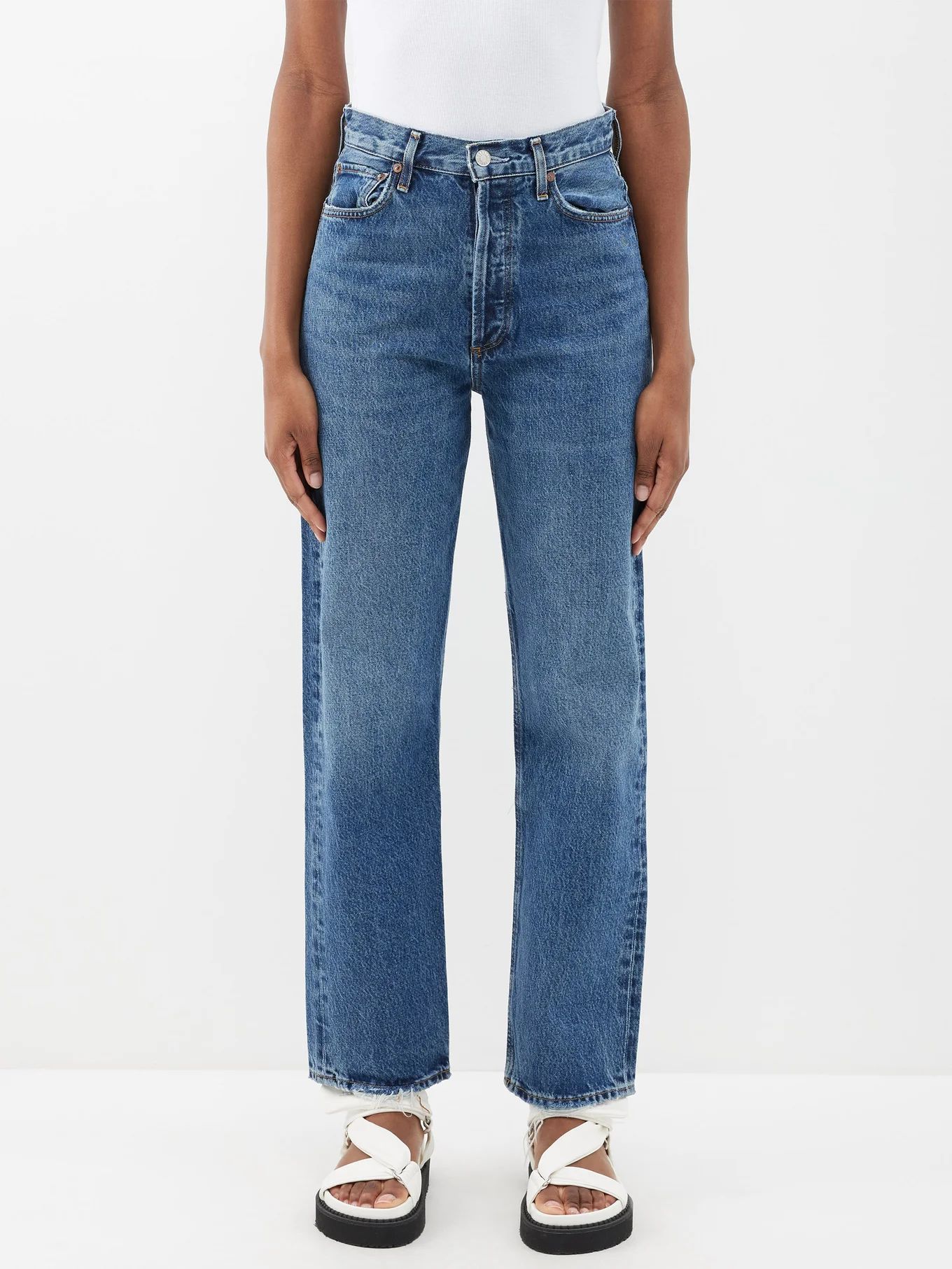 90s Pinch Waist organic-cotton straight-leg jeans | Matches (UK)