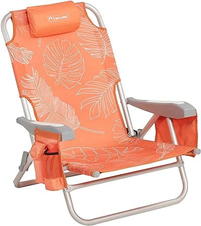 Lightspeed Outdoors Reclining Beach Chair | Lightweight Folding Chair | Amazon (US)