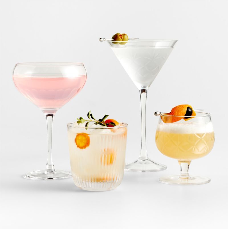 Neils Cocktail Glasses | Crate & Barrel | Crate & Barrel