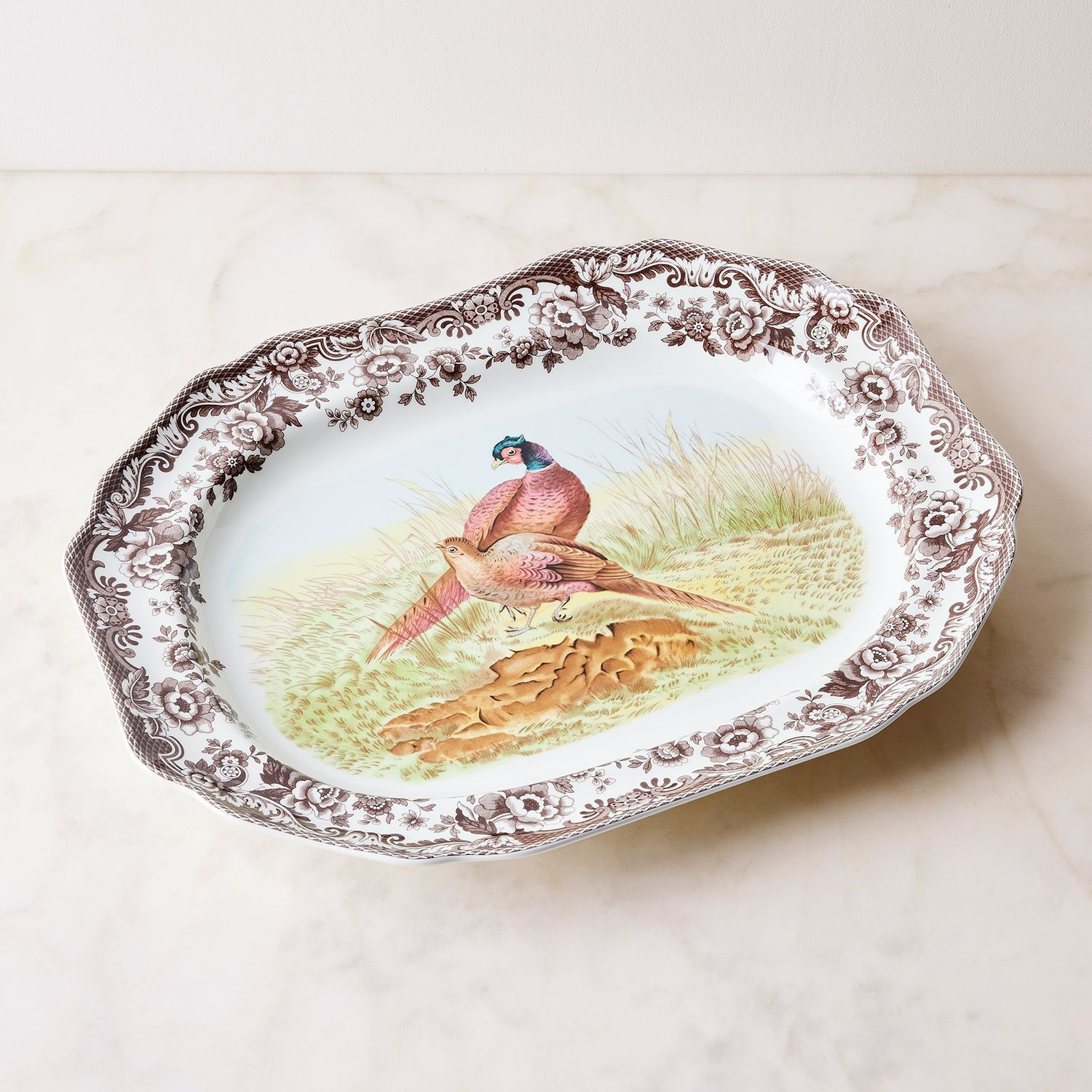 Spode Woodland Pheasant Octagonal Platter, Porcelain | Food52 | Food52