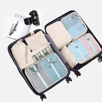 Packing Cubes - 9 PCS Travel Luggage Organizers Set Waterproof Suitcase Organizer Bags Travel Ess... | Amazon (US)
