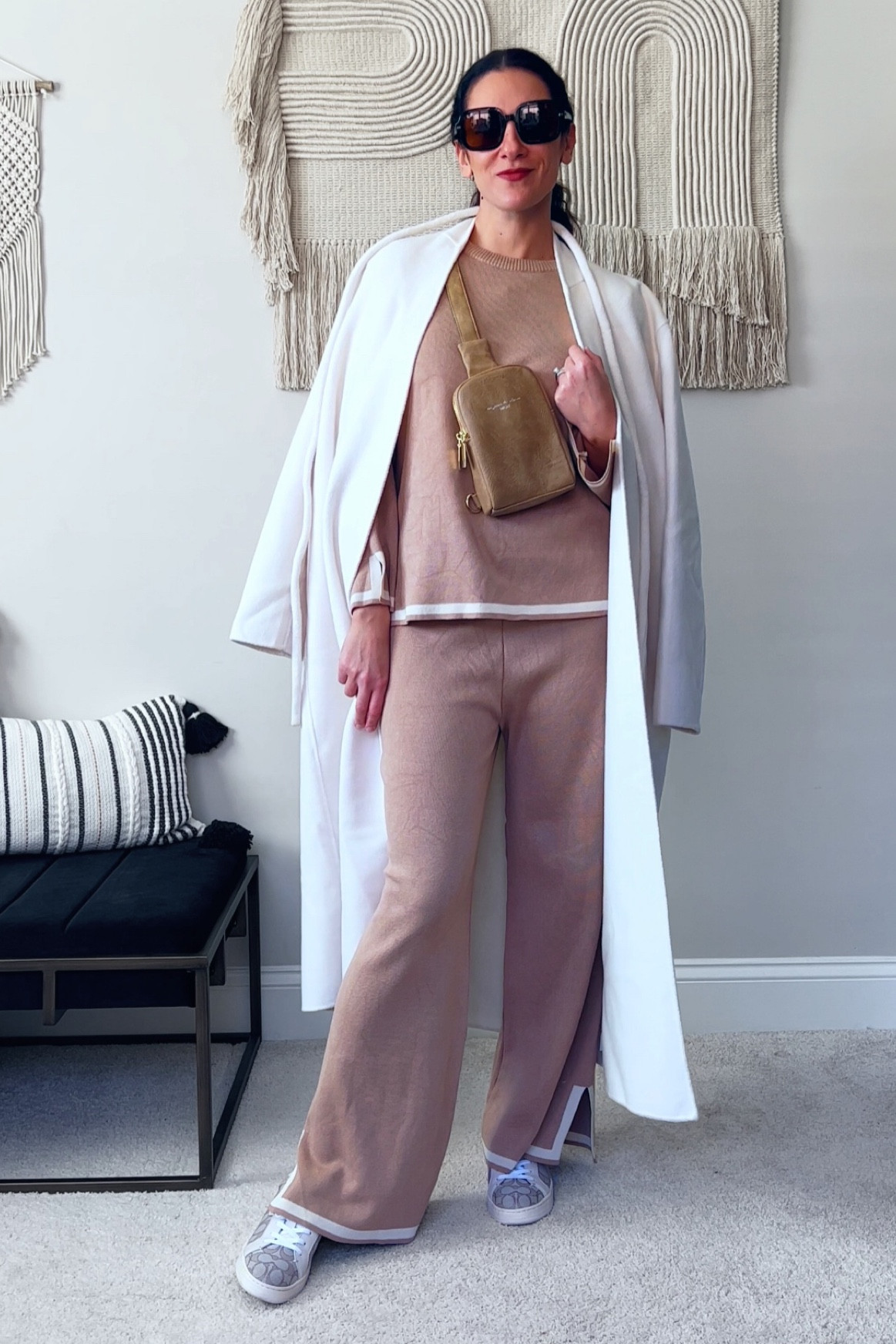 Perfect fall set with a coat and cross body bag  

#LTKxMadewell #LTKfindsunder50 #LTKSeasonal