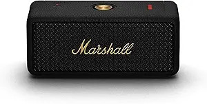 Marshall Emberton II Portable Bluetooth Speaker, Black & Brass | Amazon (US)