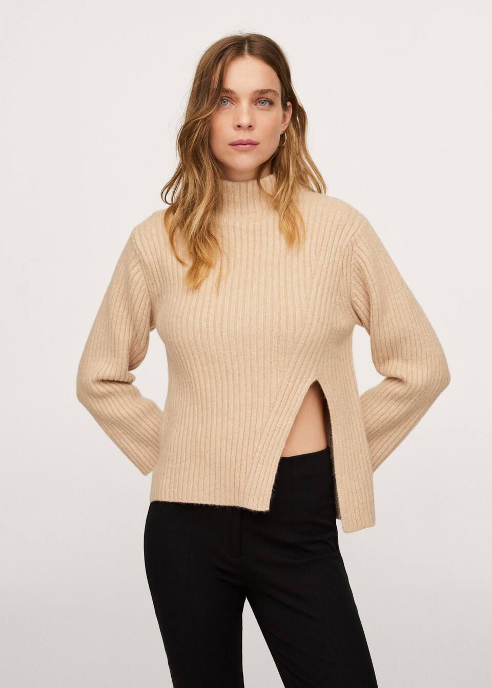 Cut-out knitted sweater | MANGO (UK)
