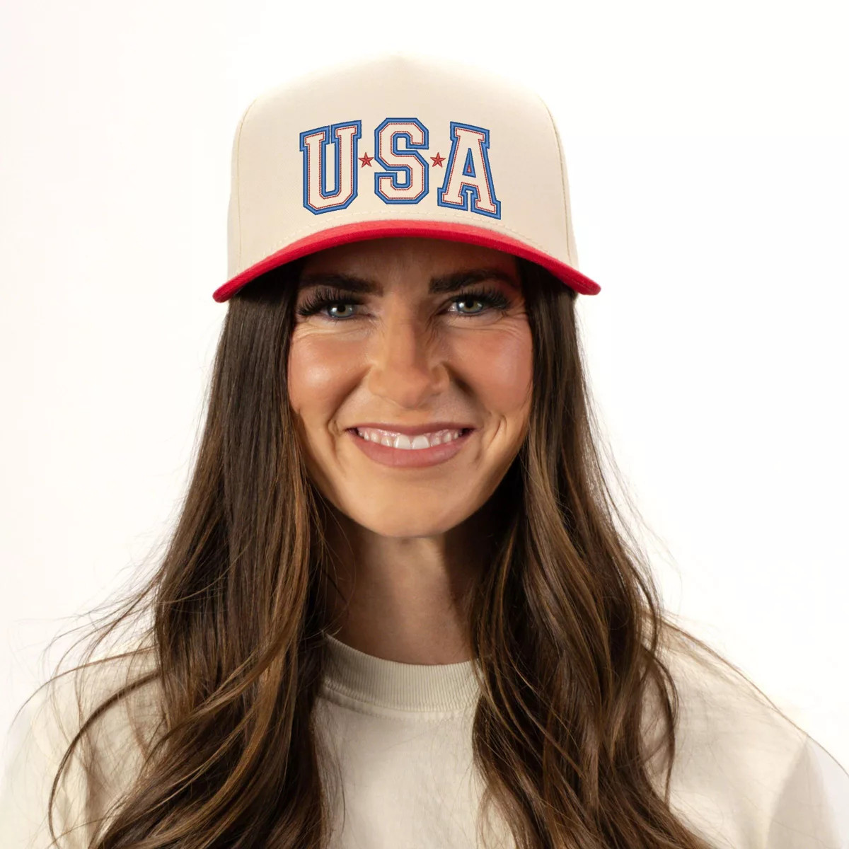 Embroidered USA Outline - Women's Canvas Trucker Hat | Target