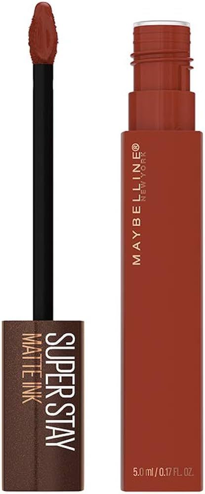 Maybelline New York SuperStay Matte Ink Liquid Lipstick, Coffee Edition, Cocoa Connoisseur, 0.17 ... | Amazon (US)