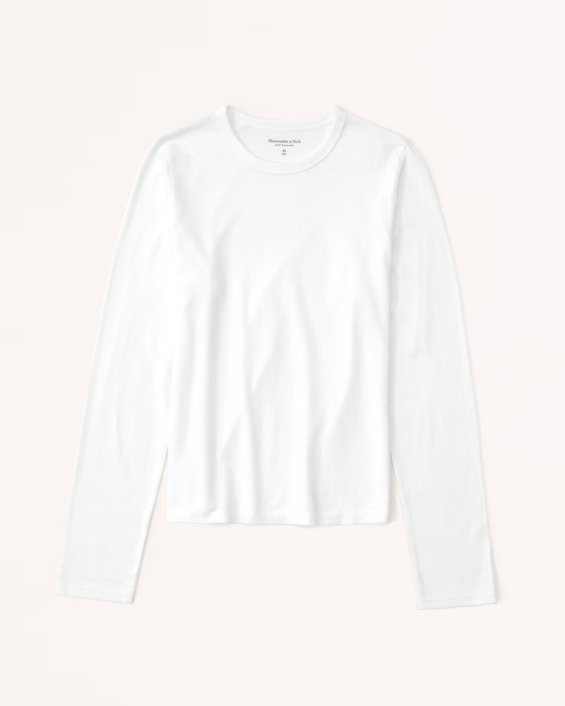 Essential Long-Sleeve Skimming Tee | Abercrombie & Fitch (US)