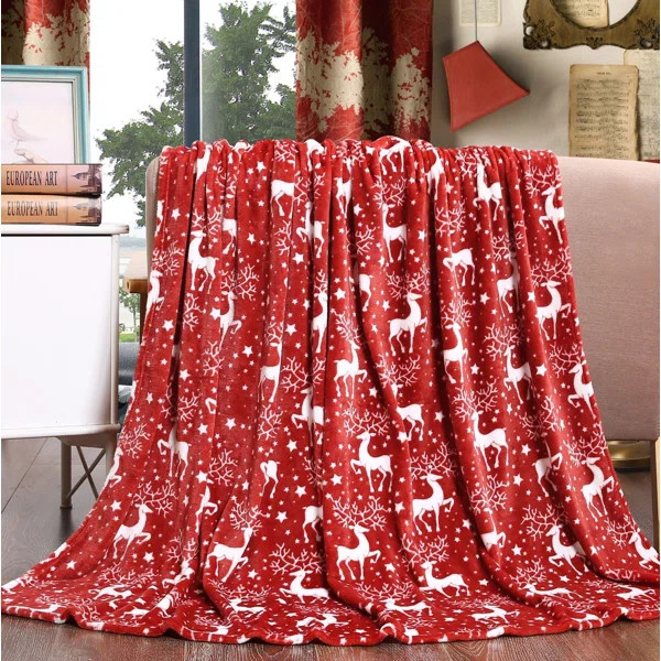 Aubepine Christmas Fleece Throw | Wayfair North America