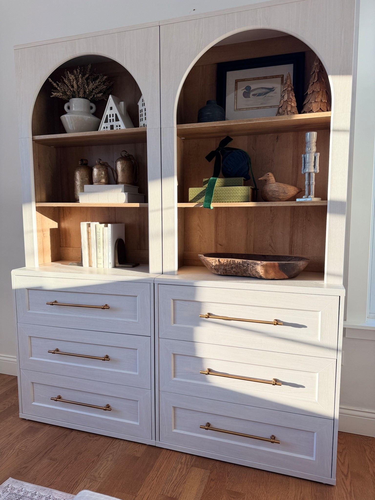 Arched cabinets I used 2 and pushed together! 

#LTKHome #LTKHoliday