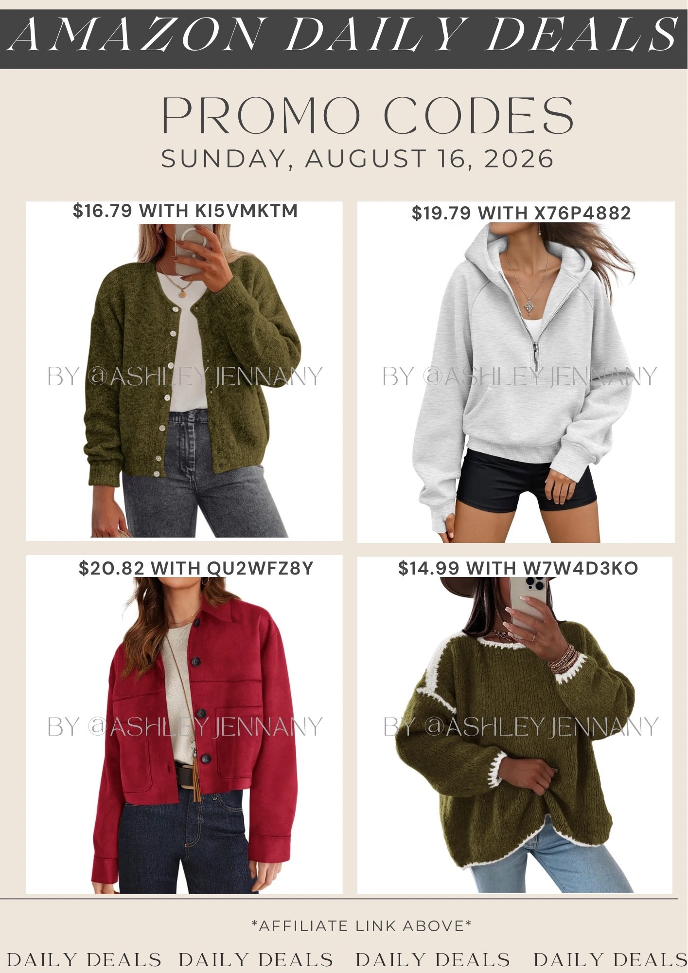 Amazon deals

#LTKSaleAlert #LTKMidsize #LTKSeasonal