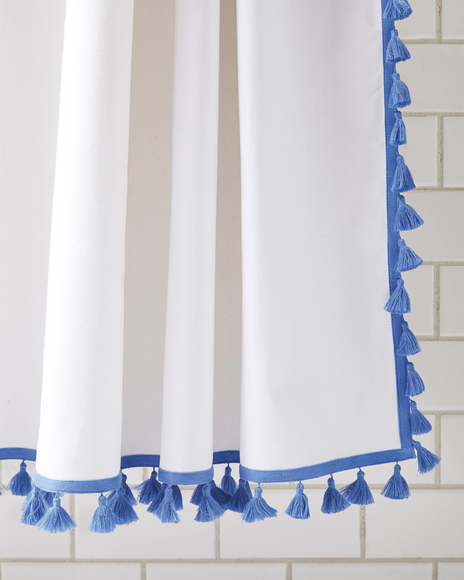French Tassel Shower Curtain | Serena and Lily