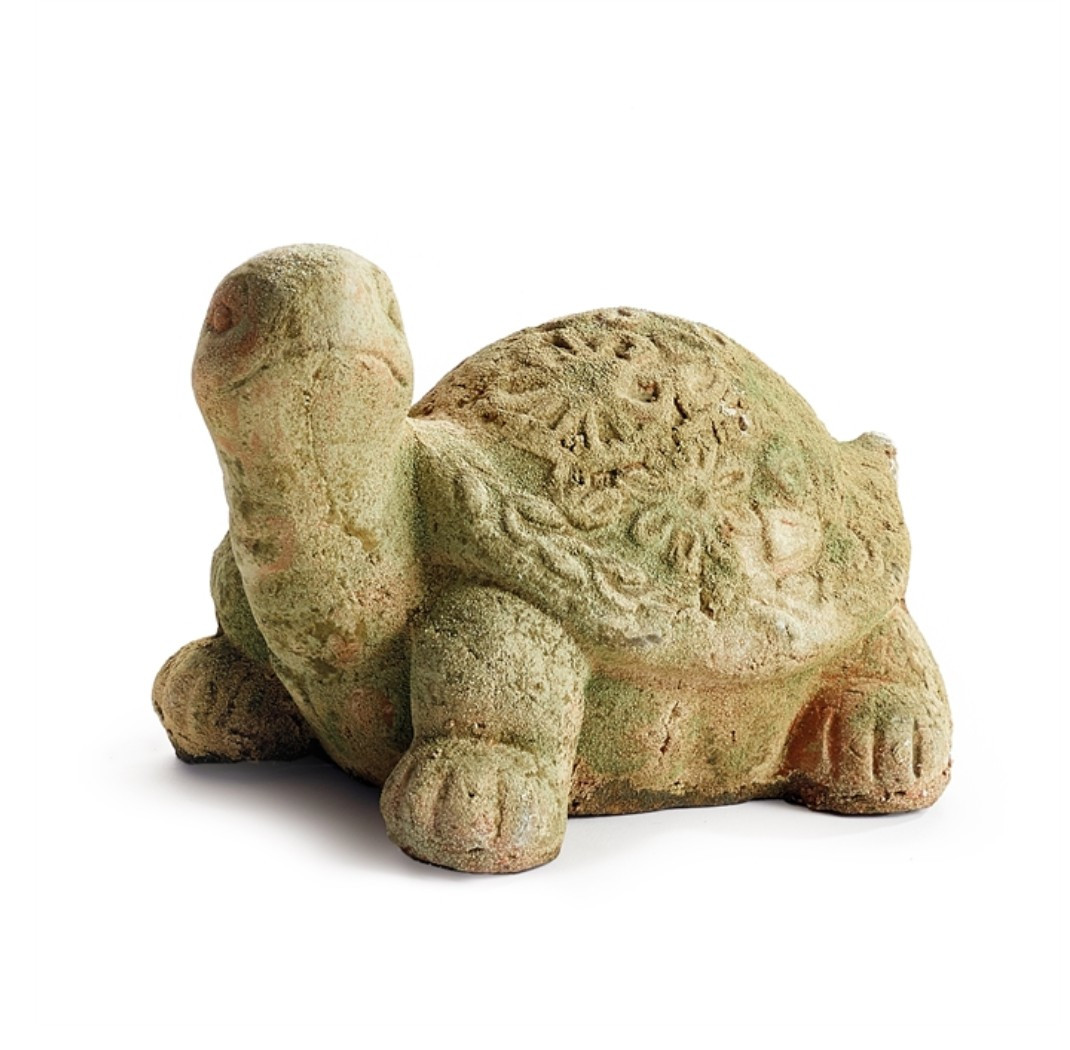 WEATHERED GARDEN TURTLE 6.75" | The Nested Fig