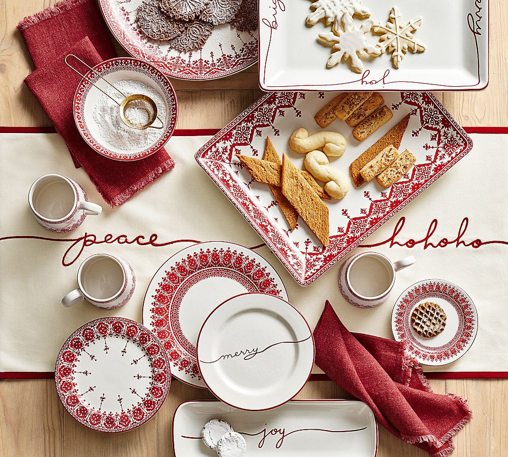 Tahoe Fair Isle Icon Stoneware Salad Plates, Set of 4  
              No Longer Available | Pottery Barn (US)