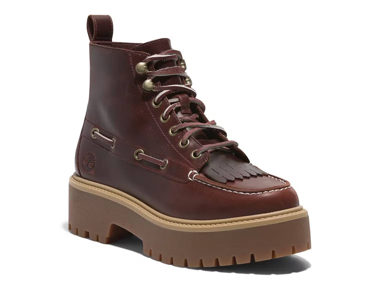 Timberland Stone Street Mid Waterproof Bootie | Women's | Burgundy | Size 8.5 | Boots | Lug | DSW