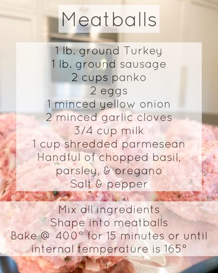 You can rotate the meatballs while they’re baking. Once they’re done, mix into the marinara sauce while it’s simmering for extra flavor 🤌🏼

#LTKhome #LTKkids #LTKfamily