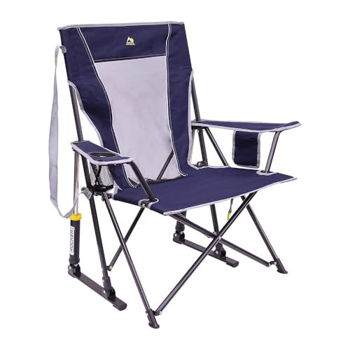 GCI Outdoor Comfort Pro Rocker Collapsible Rocking Chair & Outdoor Camping Chair, Indigo Blue | Amazon (US)